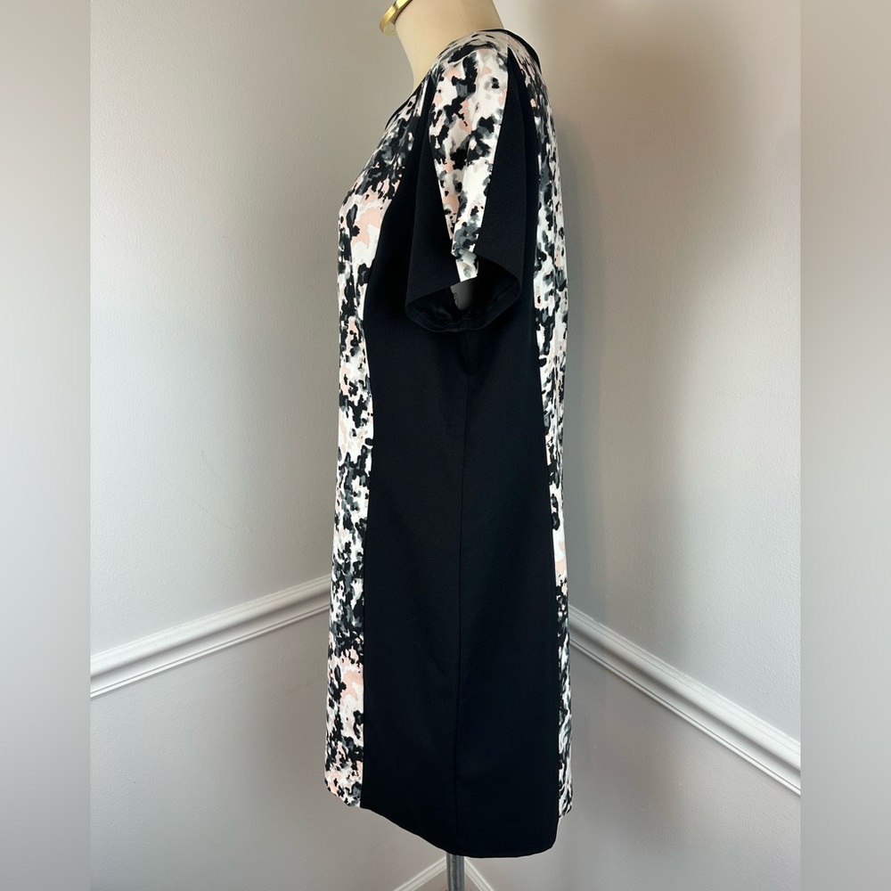 BANANA REPUBLIC Black White Grey & Pink Dress | Size 12 | Business Career Office - Picture 4 of 12